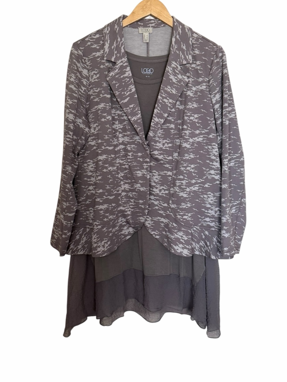 LOGO•2 PC Lavender Dress/Jacket Outfit - Picture 2 of 9